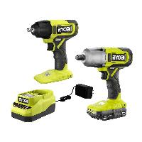 Ryobi One+ 18V Cordless 2-Tool Combo Kit with 1/2&