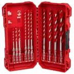 10-Piece Milwaukee SHOCKWAVE Carbide Hammer Drill 
