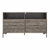 Ameriwood Home Rolland Wide Dresser (Weathered Oak